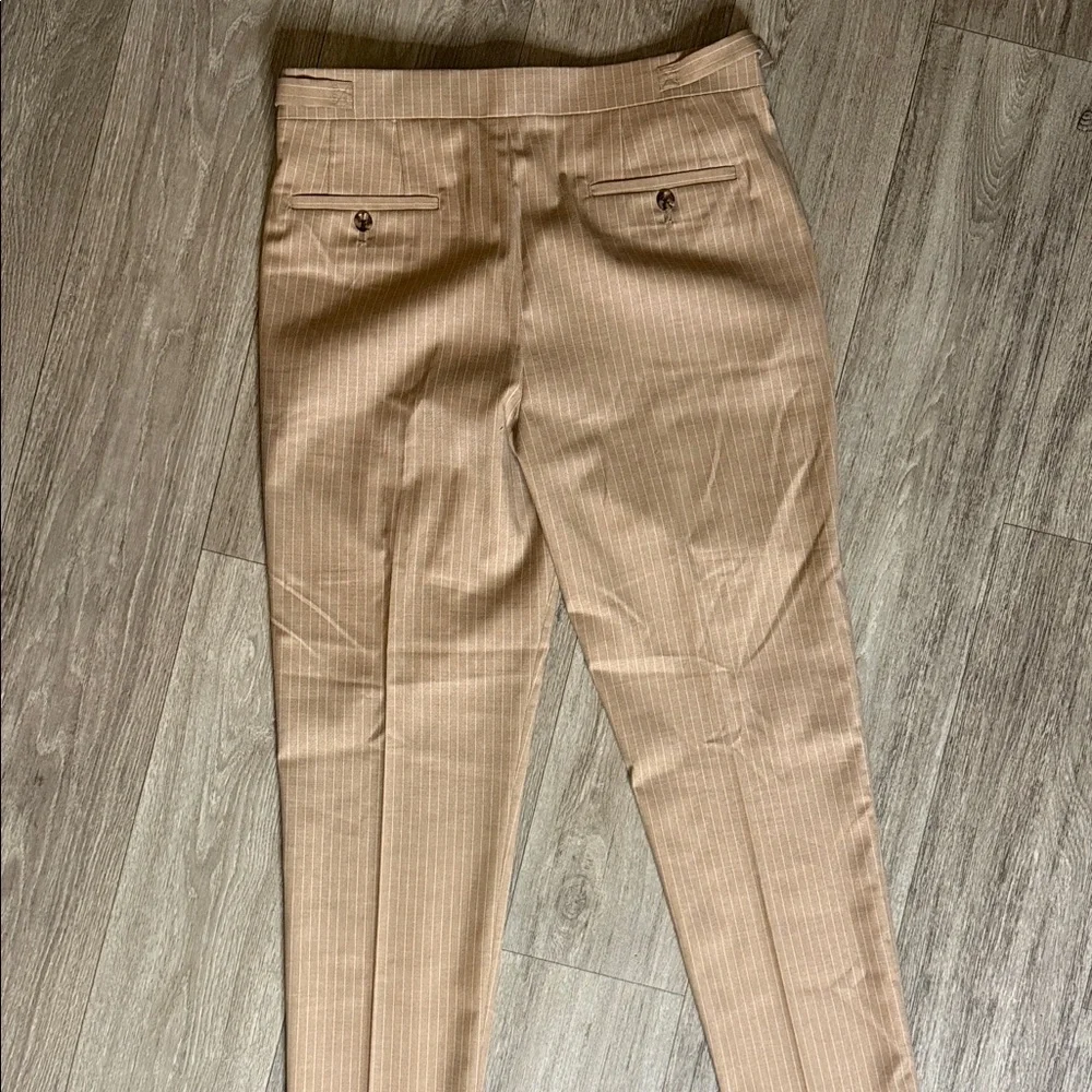 Murano Classic Beige Pinstripe Suit for Men-medium, 30x32 - Picture 12 of 13